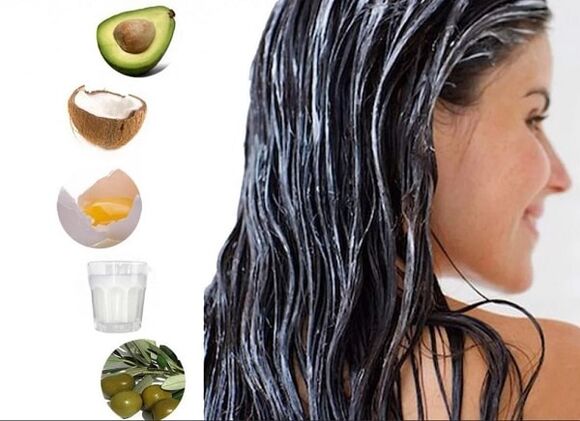 ingredienti per maschera per capelli secchi