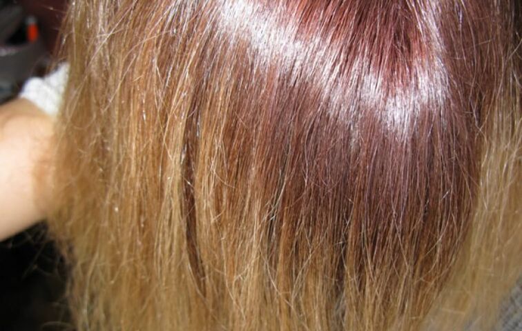 Colorazione dei capelli fallita