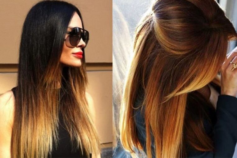 Ombre su capelli scuri